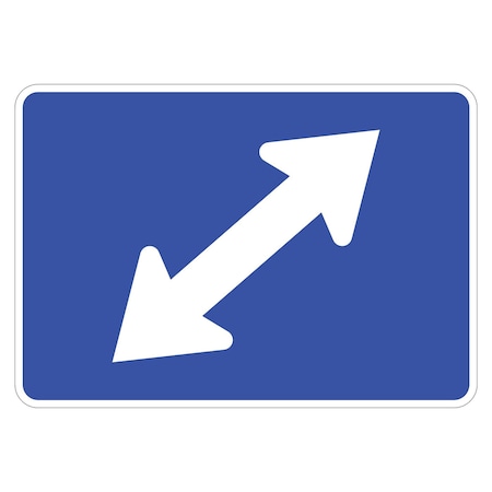 Sign Solutions Usa 15 in Height, 21 in Width, Aluminum, Horizontal Rectangle DUS08HWT2115M6-5INT